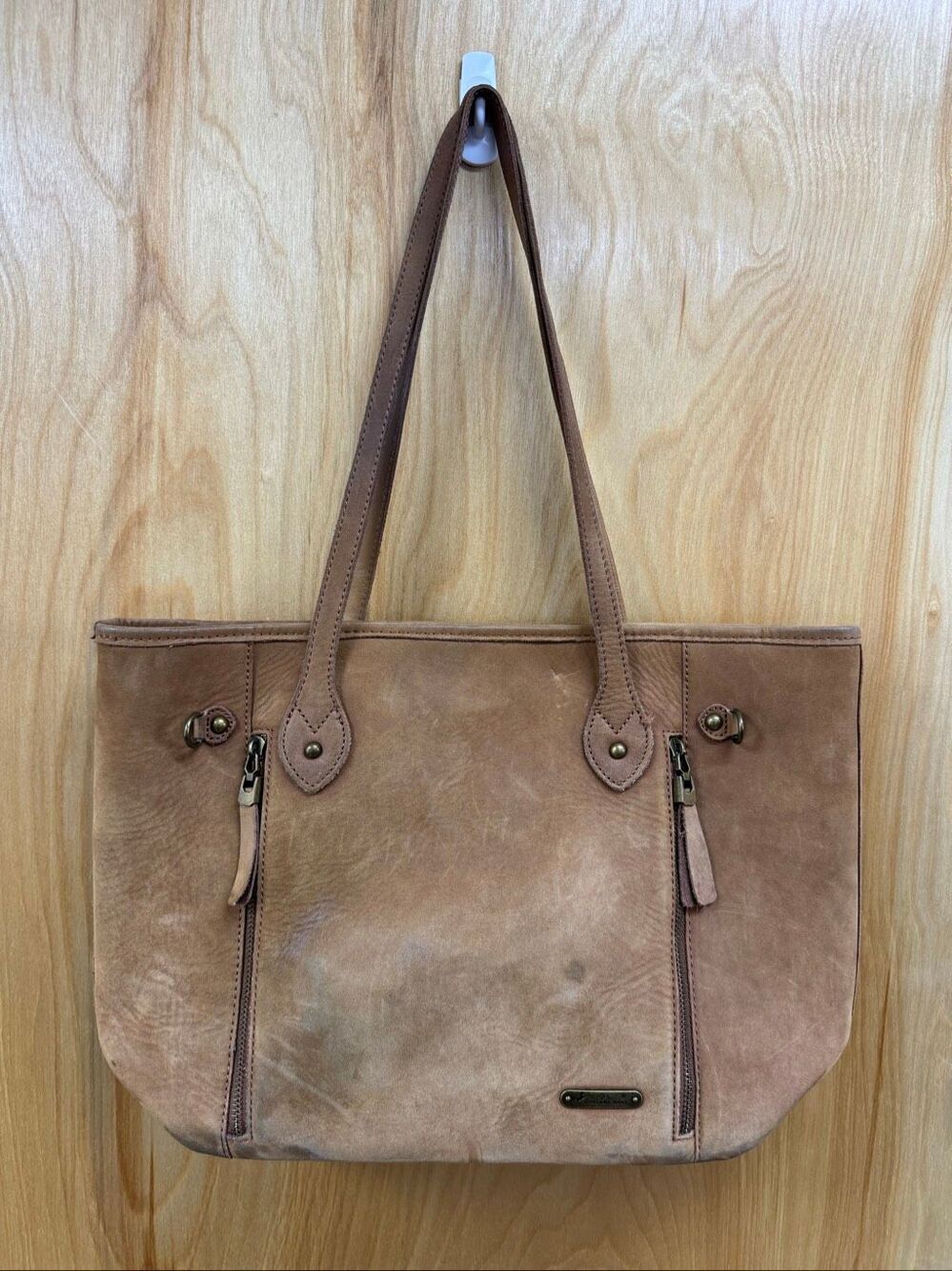 Montana West Conceal & Carry Leather Tote Purse Bag Brown Left or Right Handed
